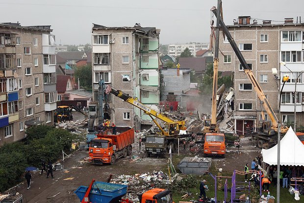 Дом обрушился в Нижнем Тагиле