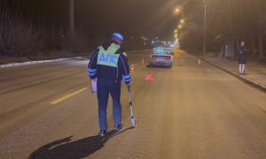 ГАИ работает на месте аварии