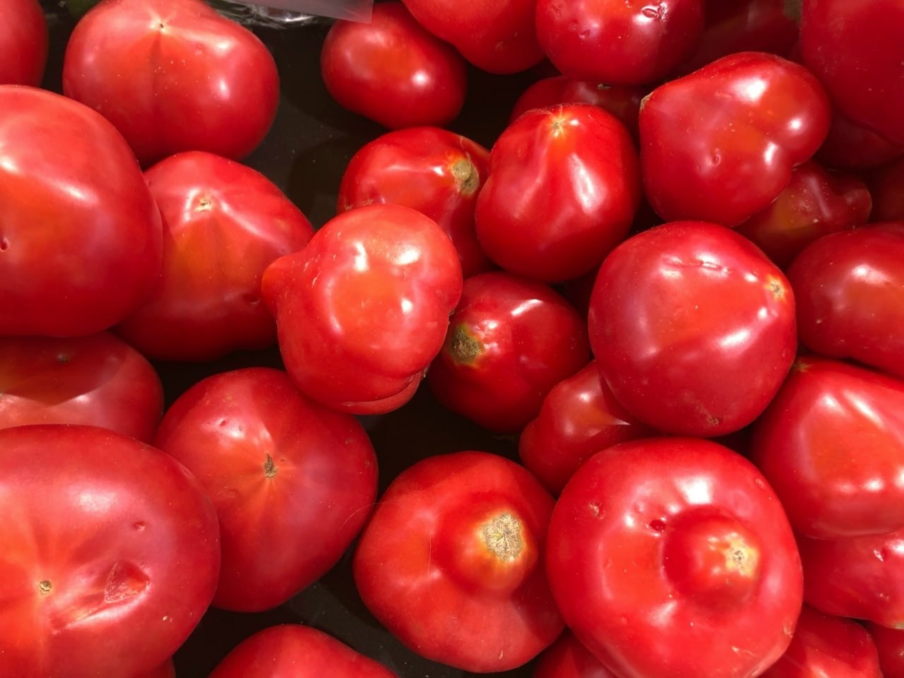 Помидоры на прилавке