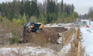 Работы по восстановлению моста