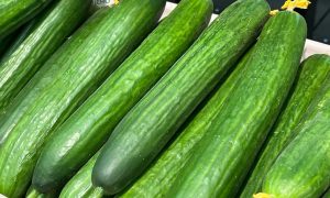 Огурцы на прилавке