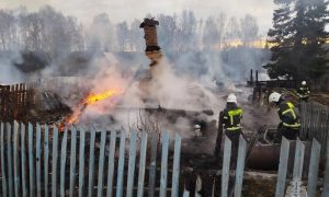 Последствия пожара под Невьянском
