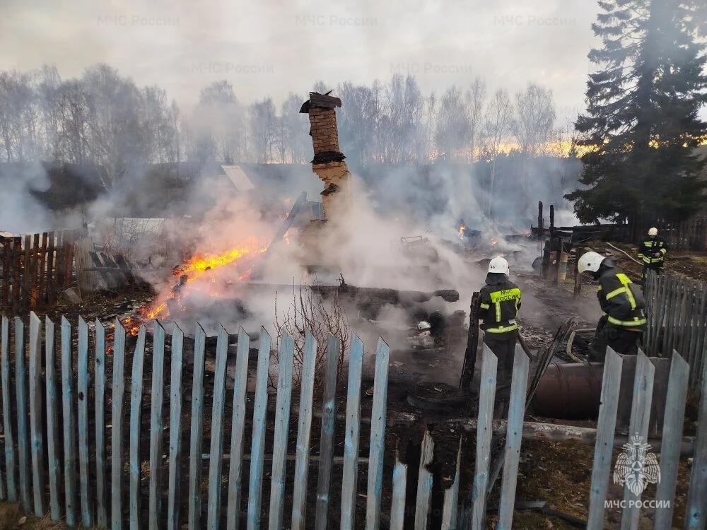 Последствия пожара под Невьянском