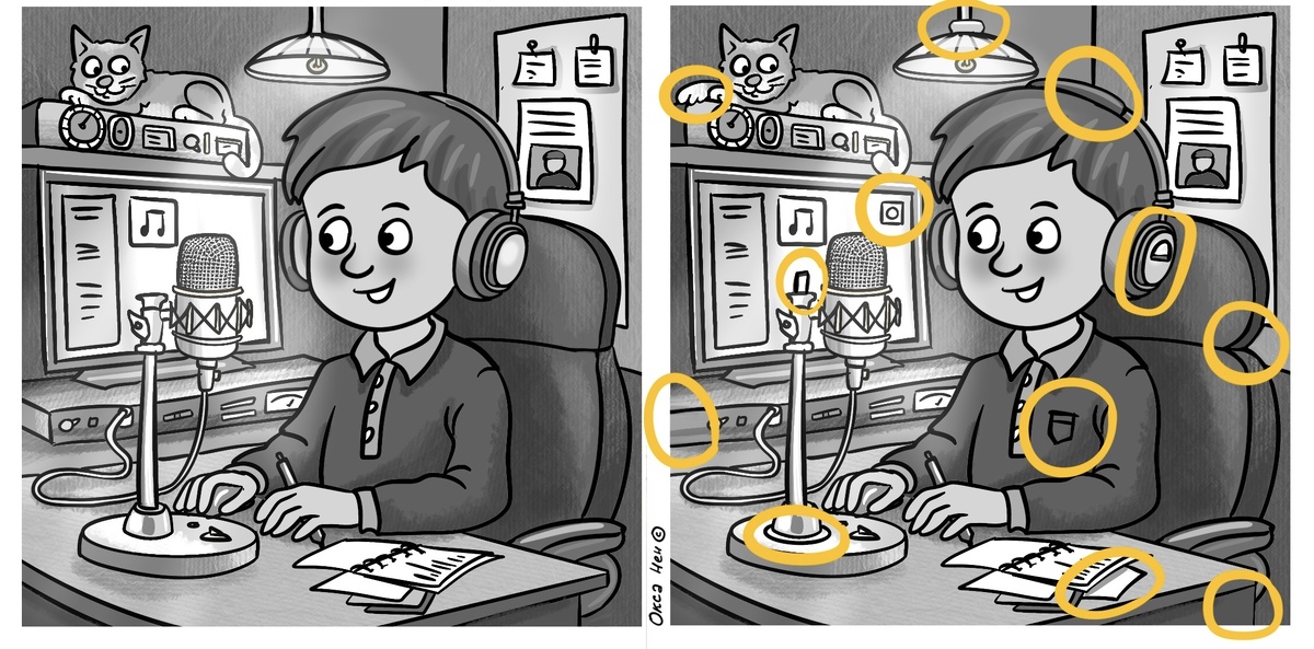 Сидит радиоведущий