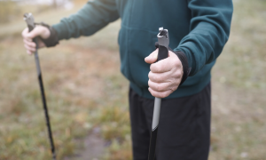 Палки для ходьбы в руках