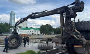 Строительство трассы суперэндуро в Екатеринбурге.