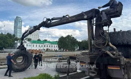 Строительство трассы суперэндуро в Екатеринбурге.