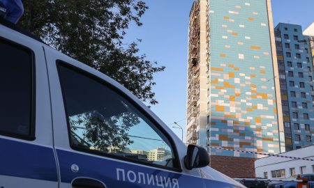 На месте атаки БПЛА в Московской области.