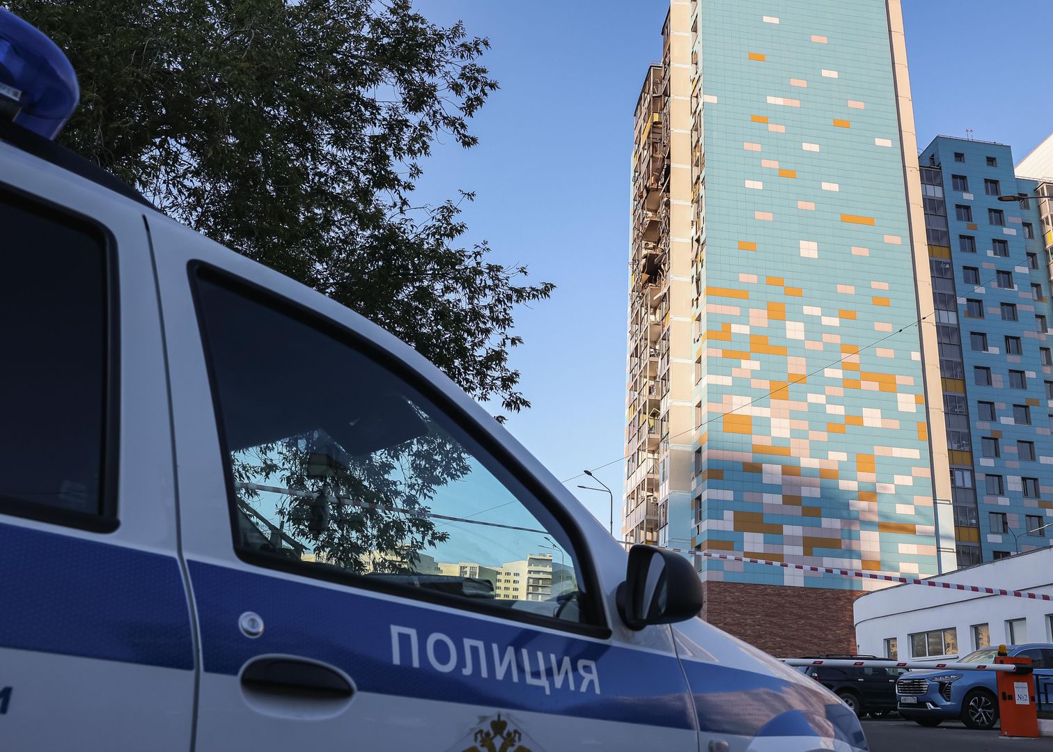 На месте атаки БПЛА в Московской области.