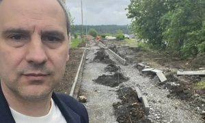 Денис Паслер в посёлке Черёмухово.