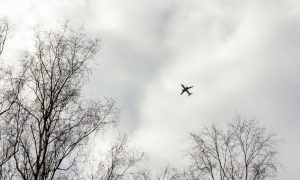 Самолет в небе
