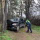 Кроссовер врезался в дерево