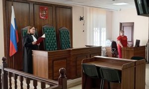 Подсудимая в зале суда