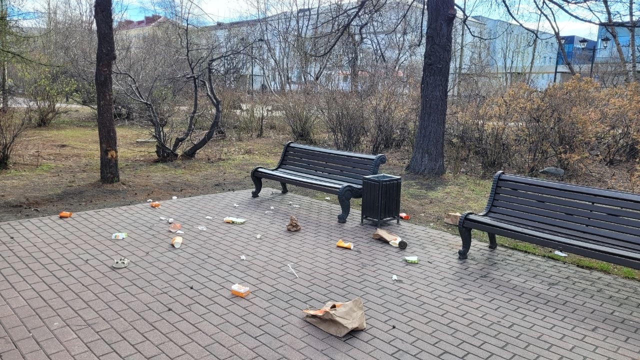 Мусор на улице