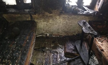 Последствия пожара в Ленском