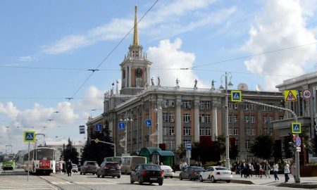 Площадь 1905 года в Екатеринбурге.