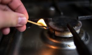 Горелка газовой плиты.
