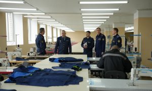 Швейный участок в исправительной колонии.