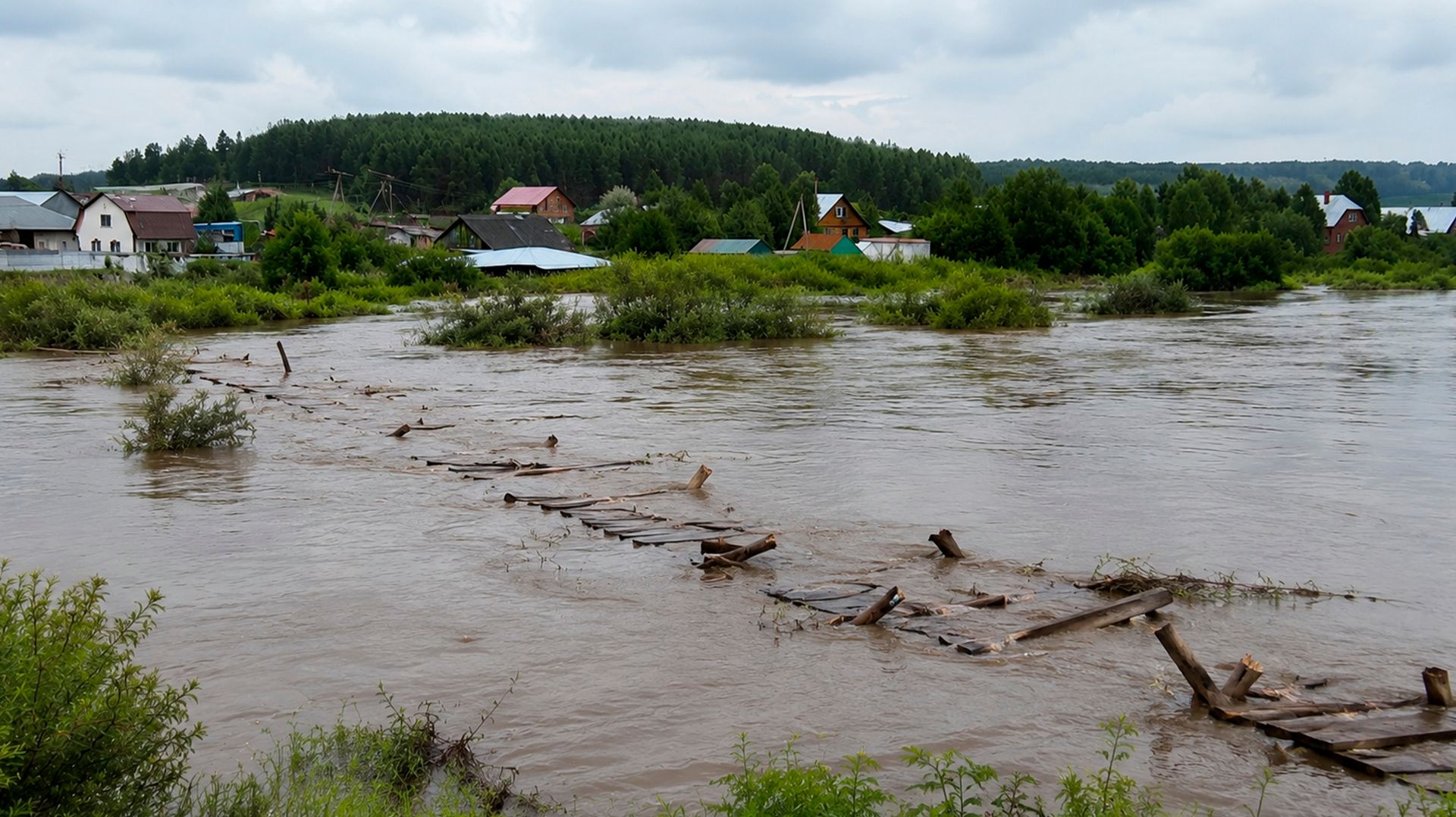 Спад паводковой воды в Свердловской области — освободились от воды 38 жилых домов
