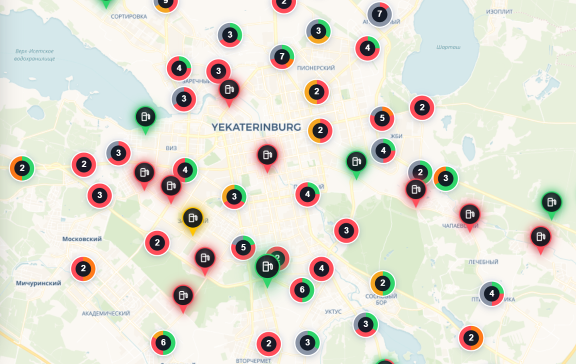 Где купить бензин в Екатеринбурге в субботу, 4 июля.