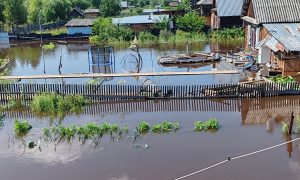 Затопленный поселок в Свердловской области