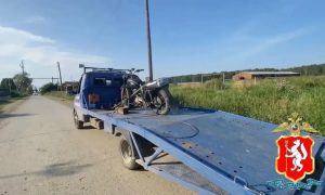 Конфискованный мотоцикл