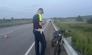 Питбайк после аварии