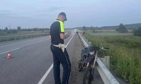 Питбайк после аварии