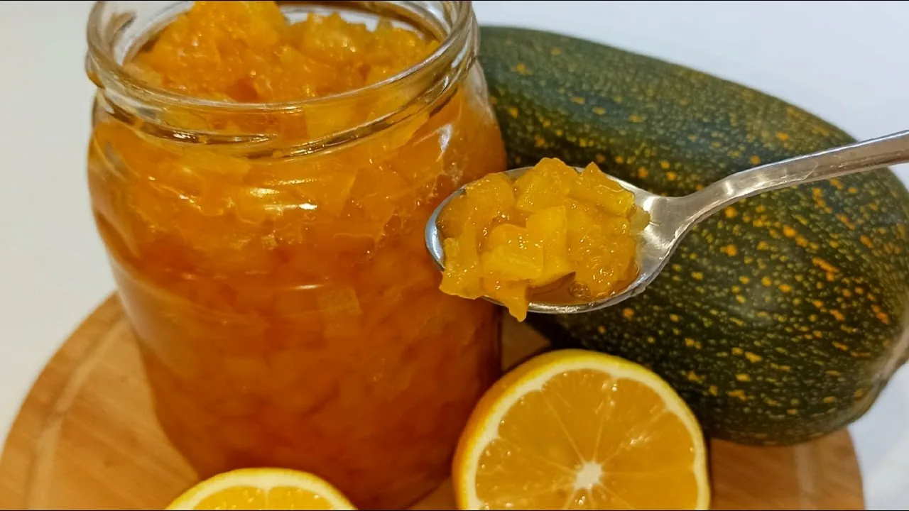 кабачок, апельсины и варенье