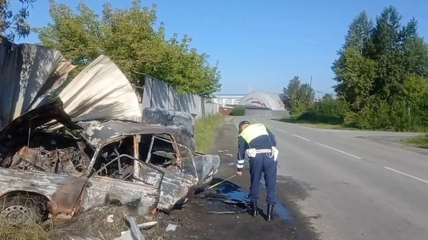 Место ДТП в посёлке Большой Исток, где подросток на «Ладе» врезался в бетонное ограждение 4 июля 2026 года