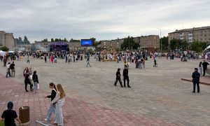 Центральная площадь Верхней Сальды.