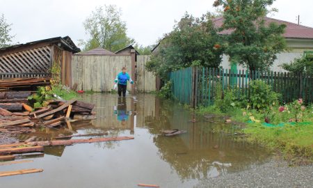 Затопленные улицы в Серове