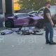 Автомобиль влетел в дом