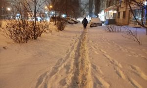 Заснеженная улица