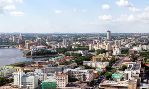 Летний вид на Екатеринбург