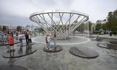 Фонтан в Богдановичах