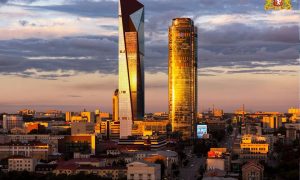 Строительство небоскреба в Екатеринбурге