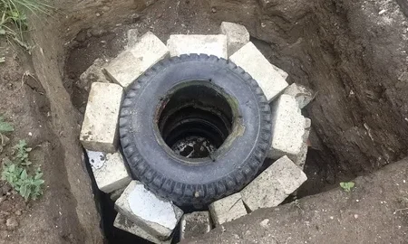септик из старых покрышек