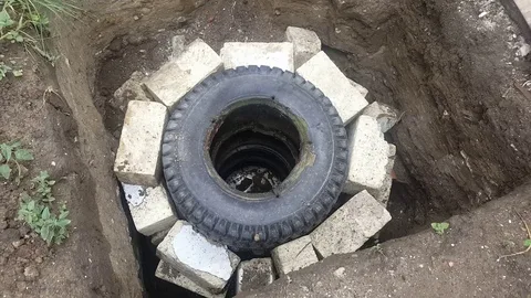 септик из старых покрышек