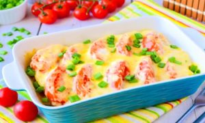 помидоры с сыром в духовке