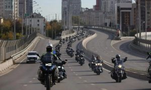 Байкеры на улицах Екатеринбурга